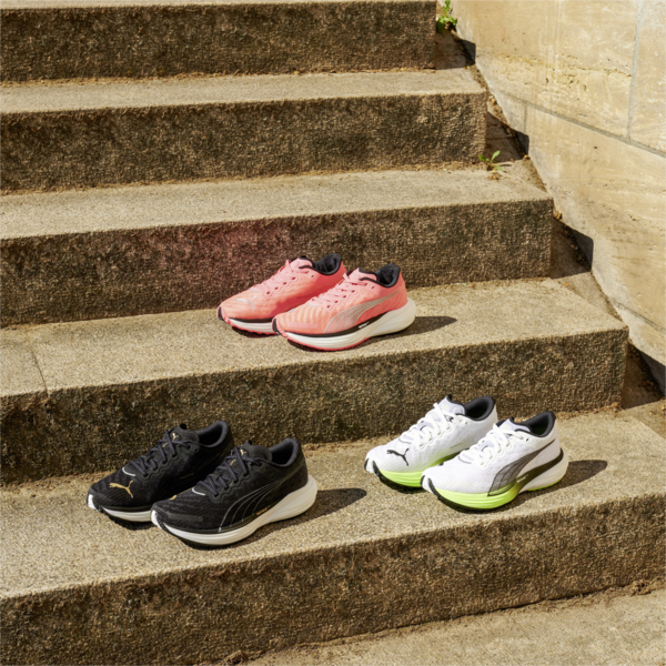 Zapatillas de running para mujer Deviate NITRO 2, Puma White-Fizzy Apple-Puma Black, large-ARG