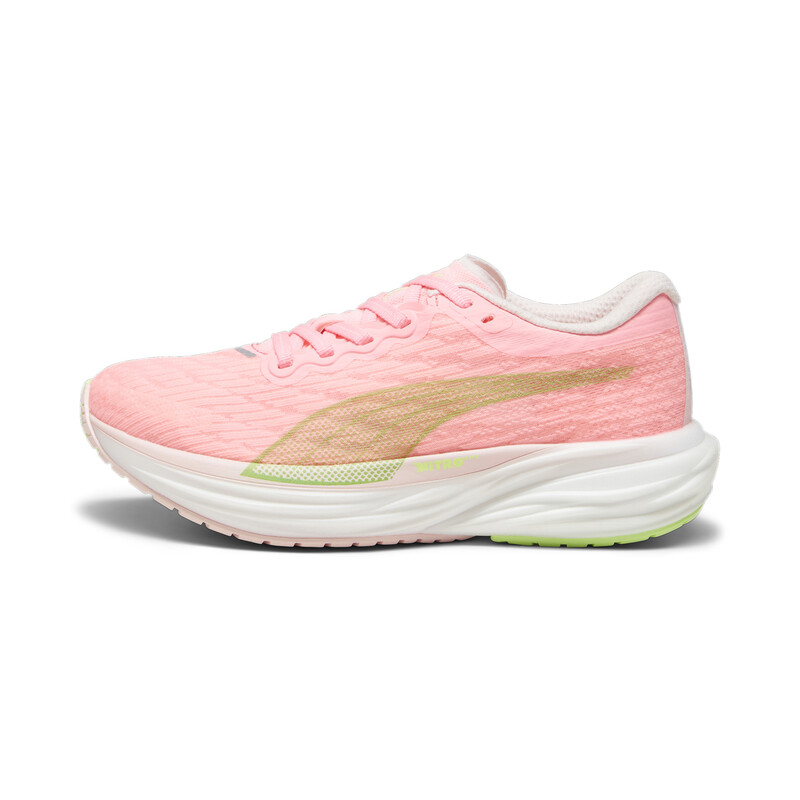 Women's PUMA Deviate NITRO 2 Running Shoes in Gray/Green size UK 5