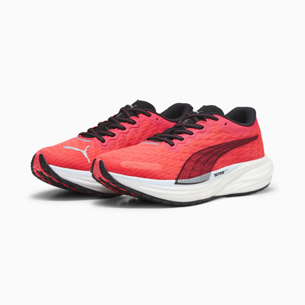 Zapatillas de running para mujer Deviate NITRO 2, Fire Orchid-PUMA Black-Icy Blue, large-ARG