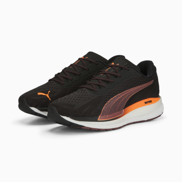 Zapatillas de running para hombre Magnify NITRO Surge, PUMA Black-Ultra Orange, large-ARG