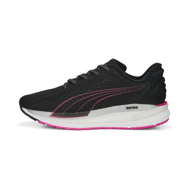 Women s PUMA Softfoam Magnify Nitro Surge Softfoam Running Shoes in Black size 5