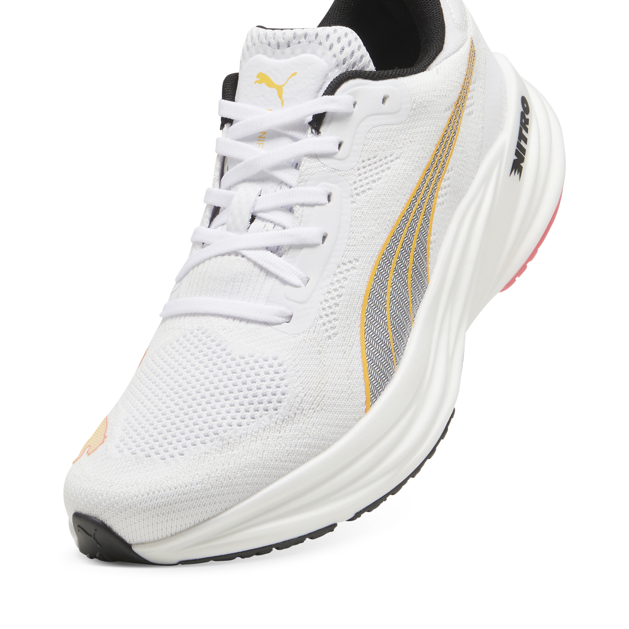 Men's Puma Magnify NITRO™ 2 Running Shoes, White, Size 53.5, Shoes