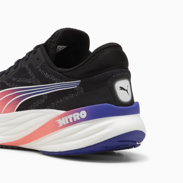 Tenis de correr Magnify NITRO 2 para hombre, PUMA Black-Lapis Lazuli-Sunset Glow, large-MEX