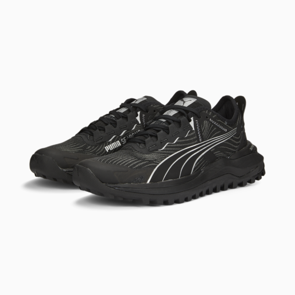 Voyage NITRO™ 2 Women's Trail Running Shoes, Puma Black-Metallic Silver, large-ZAF