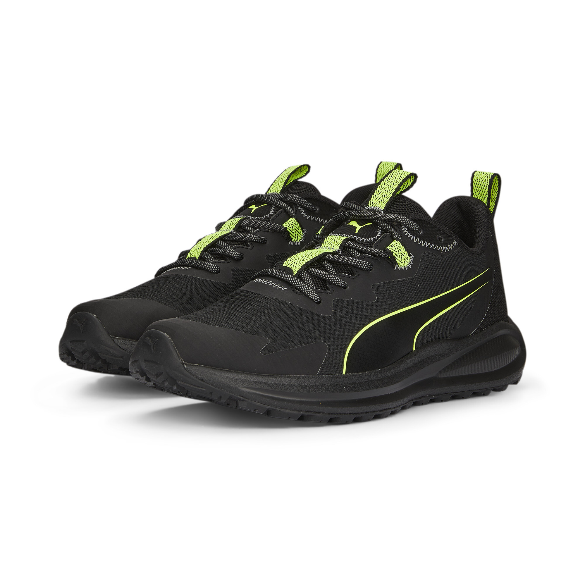 Men's Puma Twitch Runner Trail Shoes, Black, Size 38, Shoes