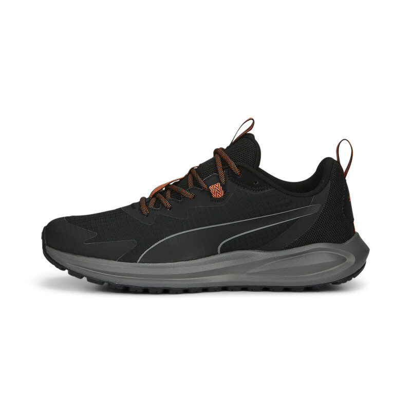 PUMA Twitch Runner Unisex Trail Running Shoes, White/black/red