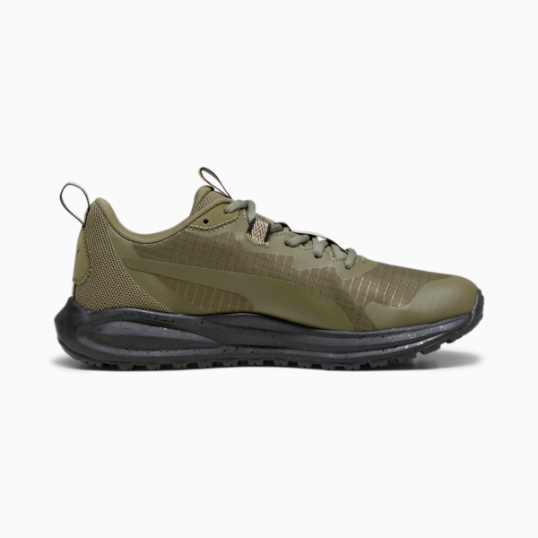 Twitch Runner Trail Shoes, PUMA Olive-PUMA Black, large-ZAF