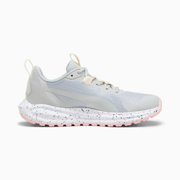 Twitch Runner Trail Shoes, Ash Gray-Koral Ice, large-ZAF