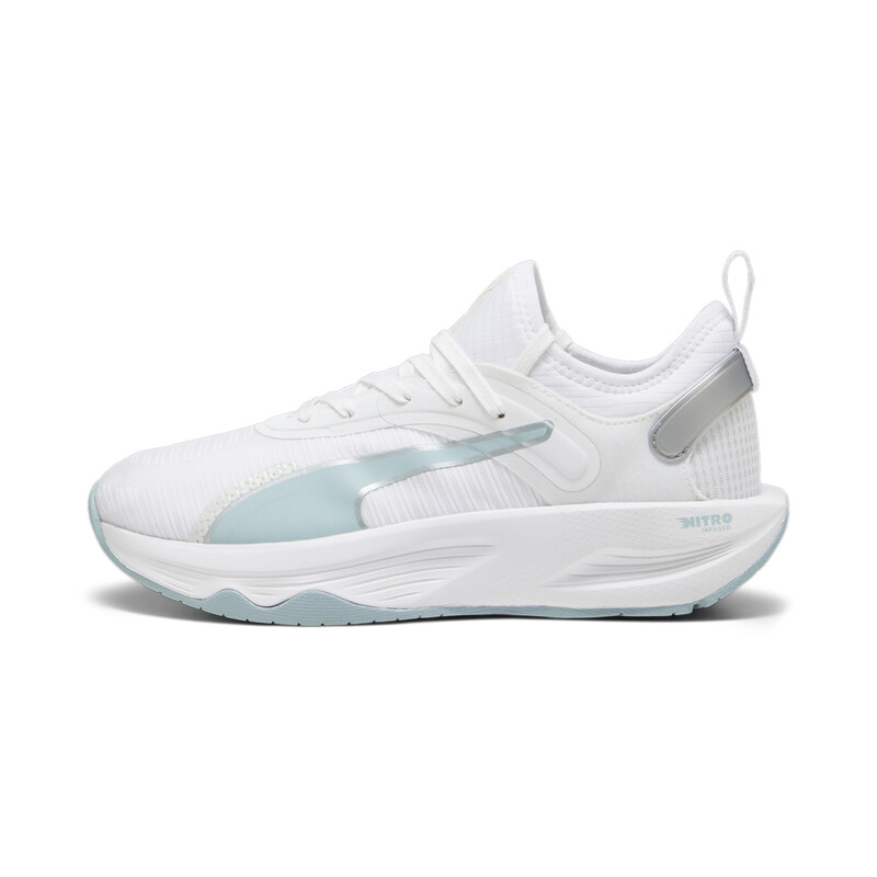 Women's PUMA PWR XX NITRO Training Shoes in White/Blue size UK 5