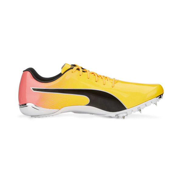 evoSPEED Electric 13 Track and Field Shoes, Sun Stream-Sunset Glow-Puma Black, large-ZAF