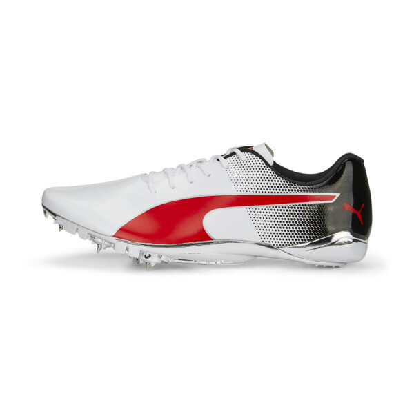 evoSPEED Electric 13 Track and Field Shoes, PUMA White-PUMA Black-PUMA Red, large-ZAF