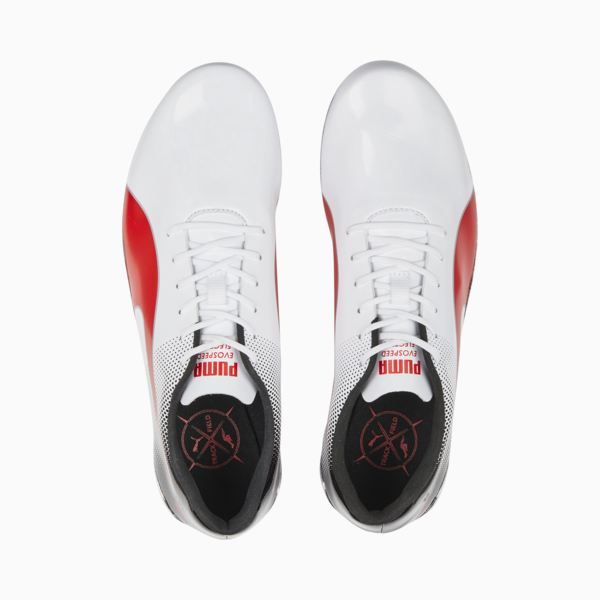 evoSPEED Electric 13 Track and Field Shoes, PUMA White-PUMA Black-PUMA Red, large-ZAF