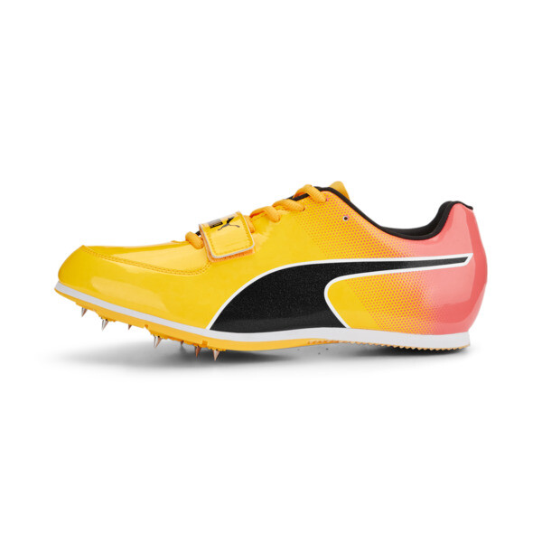 evoSPEED Long Jump 10 Track and Field Shoes, Sun Stream-Sunset Glow-Puma Black, large-ZAF