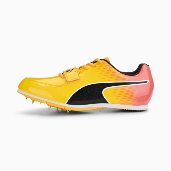evoSPEED Long Jump 10 Track and Field Shoes, Sun Stream-Sunset Glow-Puma Black, large-ZAF