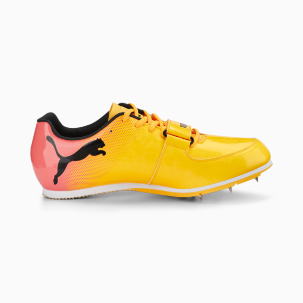 evoSPEED Long Jump 10 Track and Field Shoes, Sun Stream-Sunset Glow-Puma Black, large-ZAF