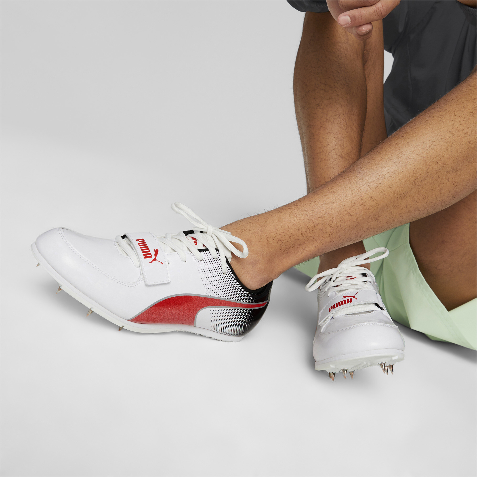 PUMA evoSPEED Long Jump 10 atletiekschoenen, Zwart/Rood/Wit, Maat 44,5 thumbnail 8