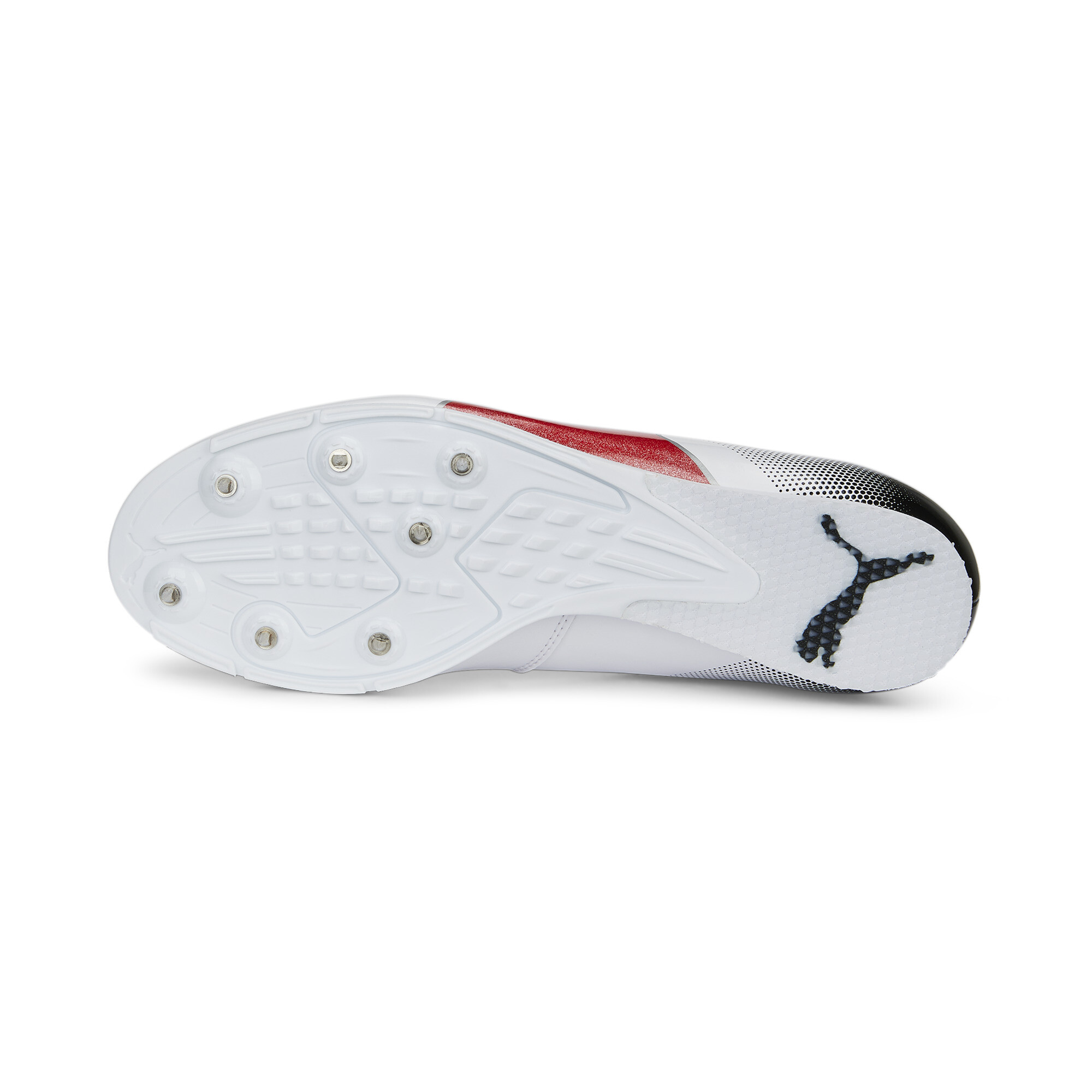 PUMA evoSPEED Long Jump 10 atletiekschoenen, Zwart/Rood/Wit, Maat 44,5 thumbnail 4