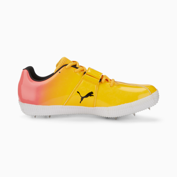 evoSPEED High Jump 10 Track and Field Shoes, Sun Stream-Sunset Glow-Puma Black, large-ZAF