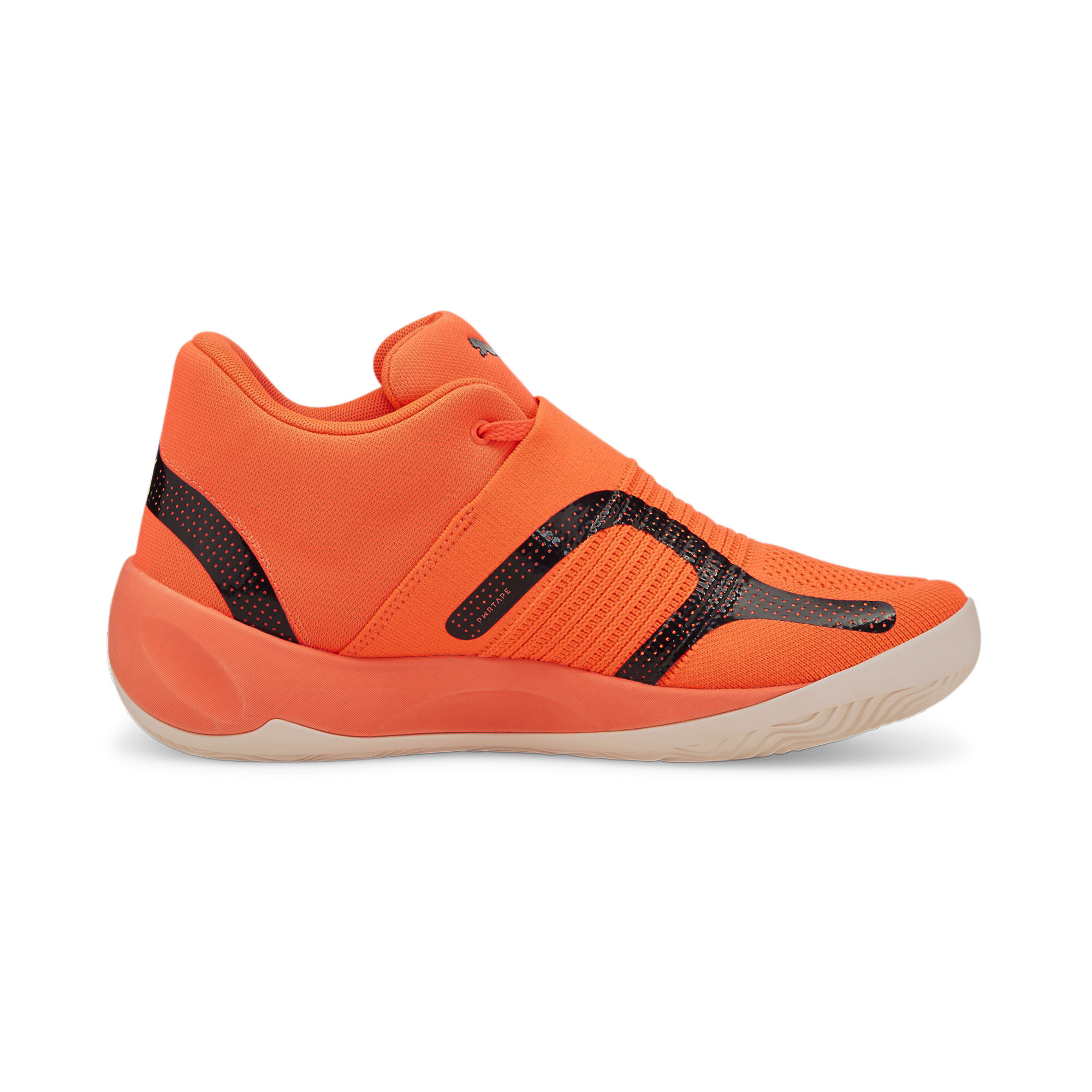 Men's PUMA Rise NITRO Basketball Shoes In Orange, Size EU 43