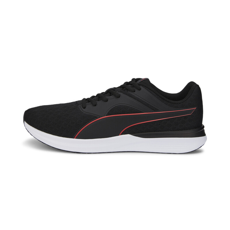 PUMA Kids Softfoam Transport Unisex Softfoam Running Shoes in Black Red size 10