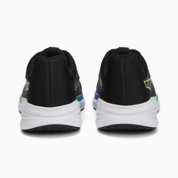 Transport Running Shoes, PUMA Black-Fizzy Lime-Royal Sapphire, large-ZAF