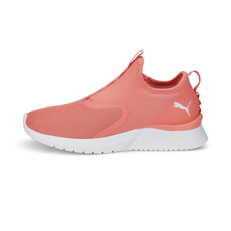 Women s PUMA Remedie Slip On Running Shoes in White Pink Silver size UK 3