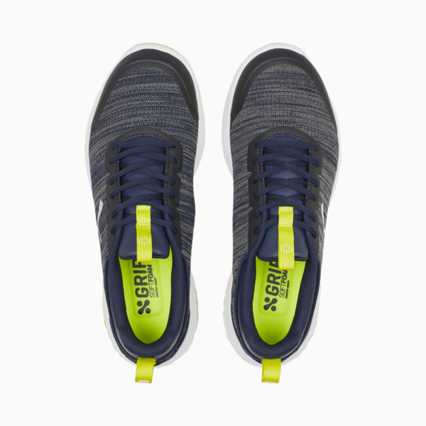 FUSION Pro Golf Shoes Men, PUMA Navy-PUMA Silver-Lime Smash, large-ZAF