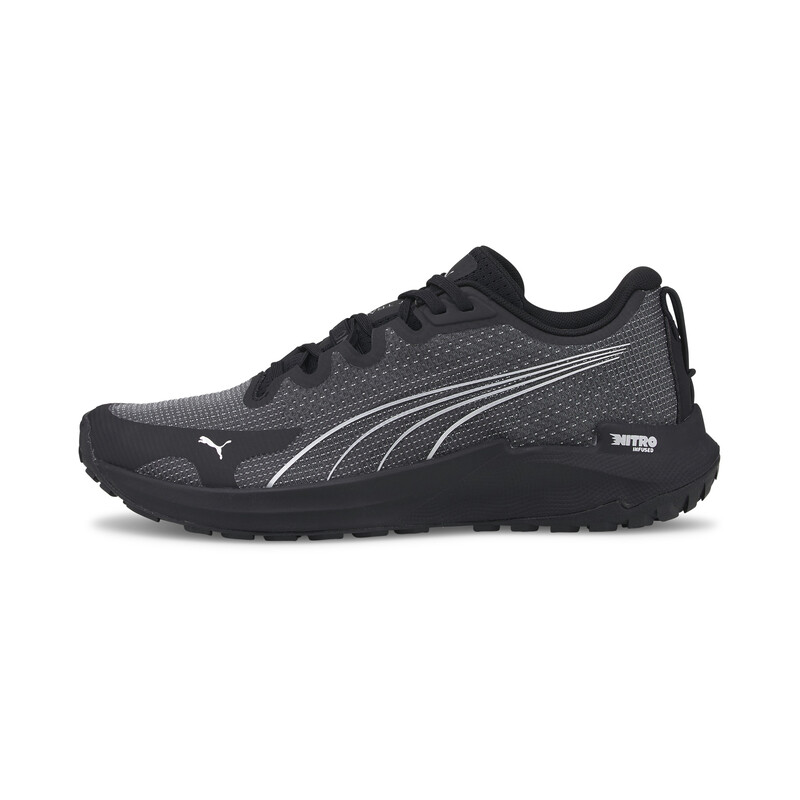 

Men's PUMA Fast-Trac NITRO™ Trail Running Shoes, Black/gray/silver