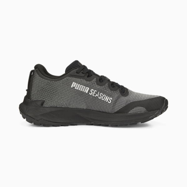 Tenis para correr Fast-Trac NITRO para mujer, Puma Black-Metallic Silver, large-MEX