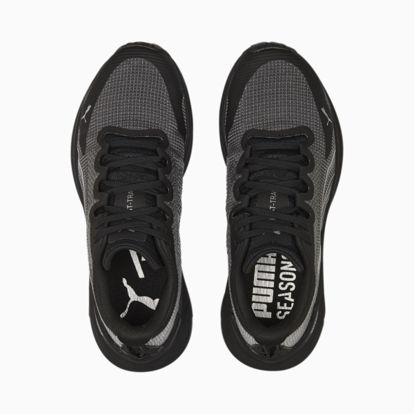 Tenis para correr Fast-Trac NITRO para mujer, Puma Black-Metallic Silver, large-MEX