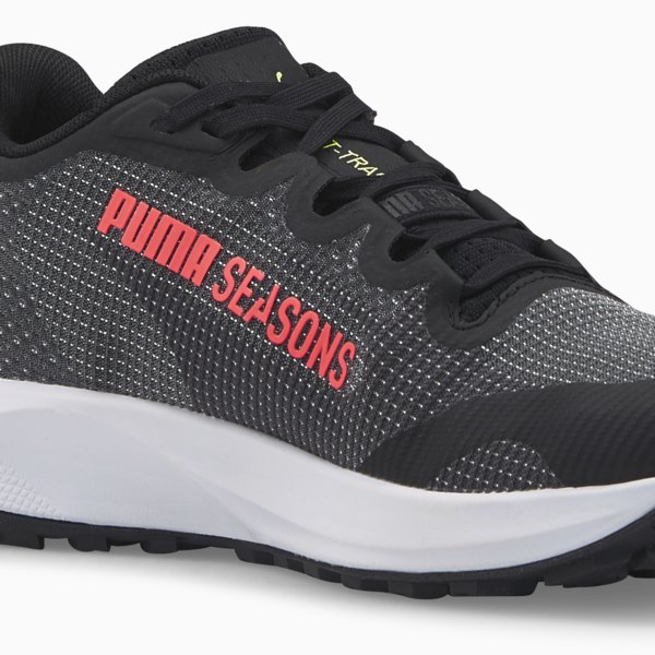 Fast-Trac NITRO™ Women's Trail Running Shoes, Puma Black-Sunset Glow-Light Lime, large-ZAF
