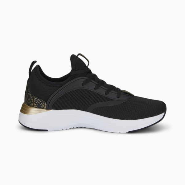 Softride Ruby Deco Glam Running Shoes Women, Puma Black-Puma Team Gold, large-ZAF