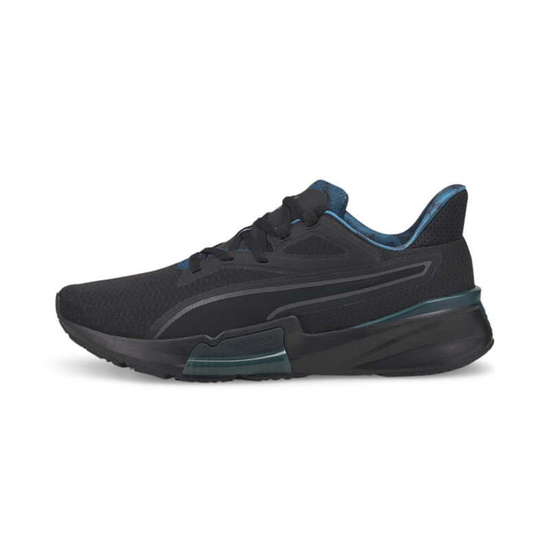 Men's PUMA PWRFrame Off-Season Training Shoes, Black/gray/green
