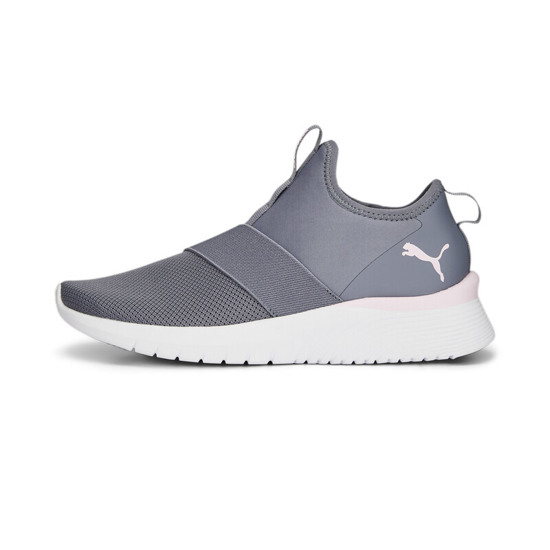 

Women's PUMA Remedie Slip Strap Training Shoes, White/gray/pink