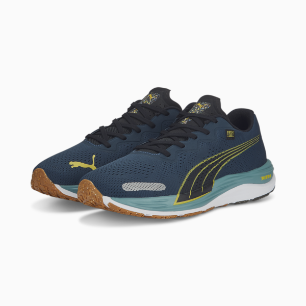 PUMA x FIRST MILE Velocity NITRO 2 Running Shoes Men, Dark Night-Fresh Pear, large-ZAF