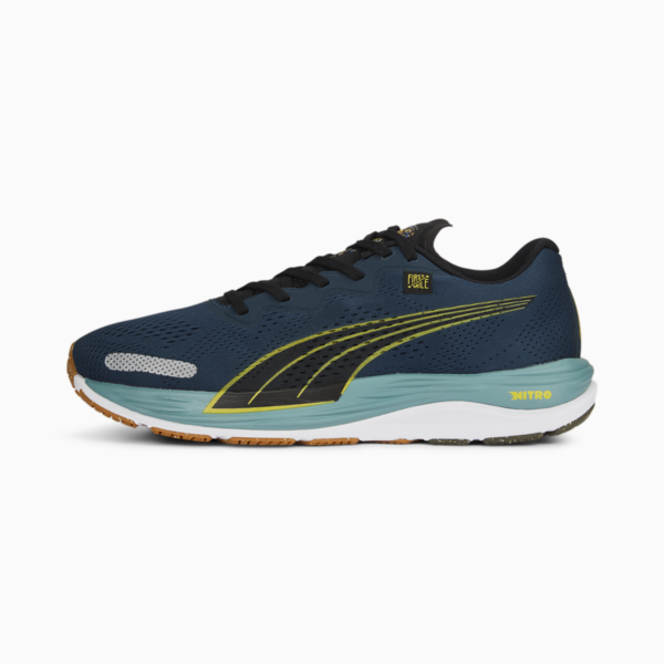PUMA x FIRST MILE Velocity NITRO 2 Running Shoes Men, Dark Night-Fresh Pear, large-ZAF