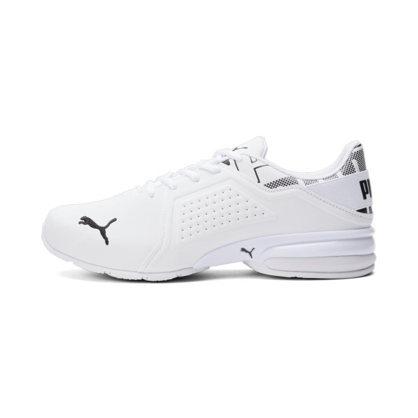 Shop Puma Viz Runner Repeat Men's Running Sneakers In White- Black