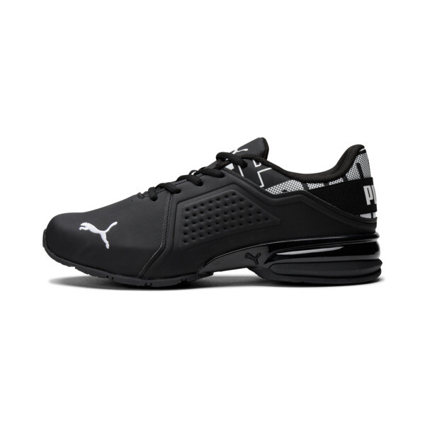 PUMA Viz Runner Repeat Men's Running Sneakers in Black/White - 377333_02