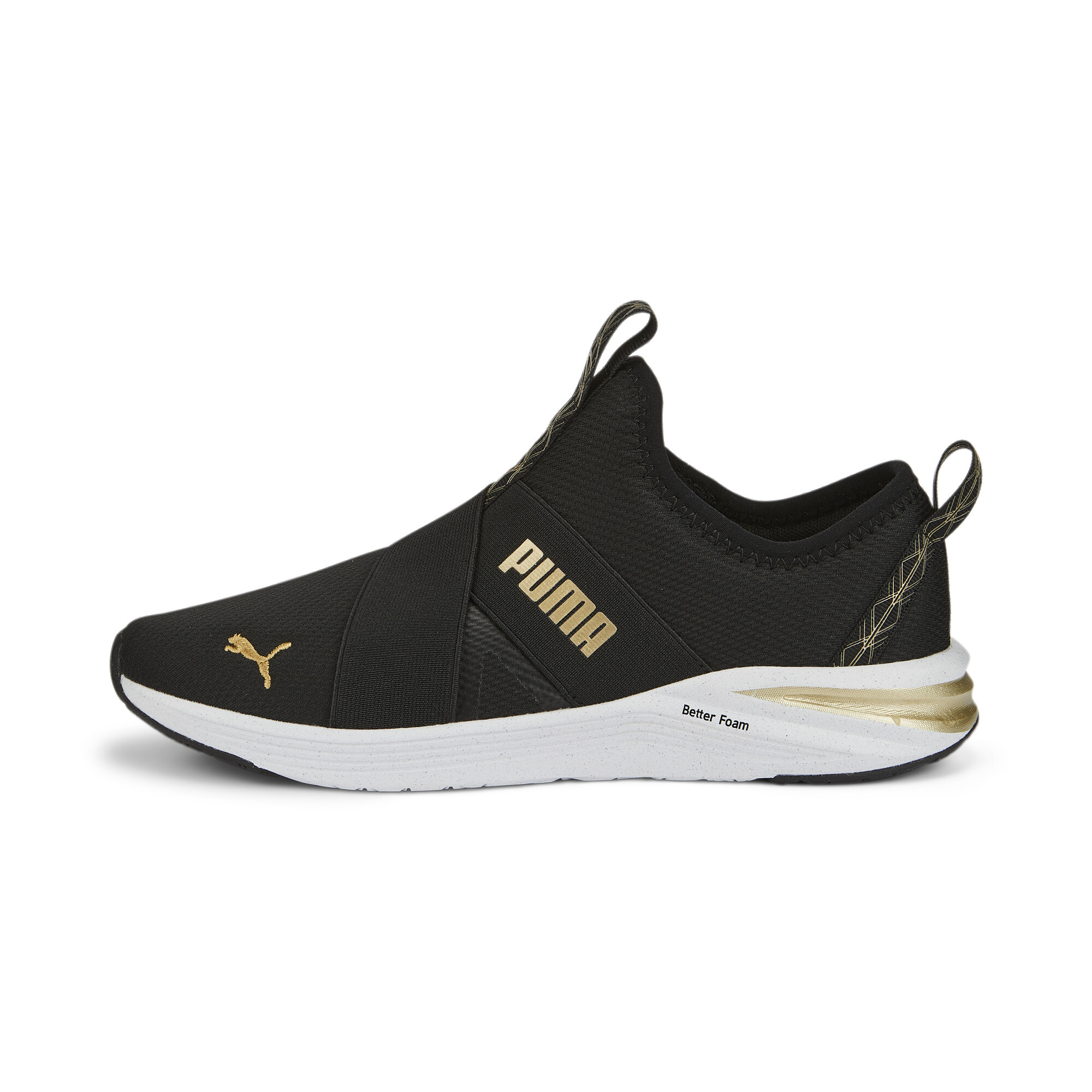 puma women's better foam prowl floral slip on training shoes