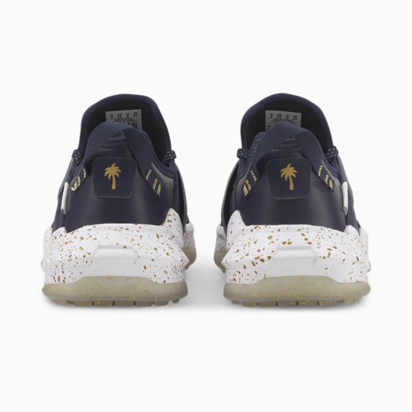 PUMA x Palm Tree Crew One Sport Golf Shoes, Navy Blazer-Puma Team Gold, large-ZAF