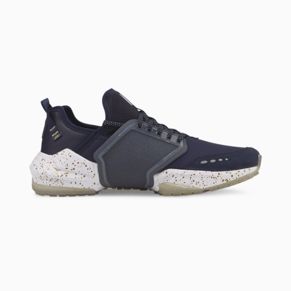 PUMA x Palm Tree Crew One Sport Golf Shoes, Navy Blazer-Puma Team Gold, large-ZAF