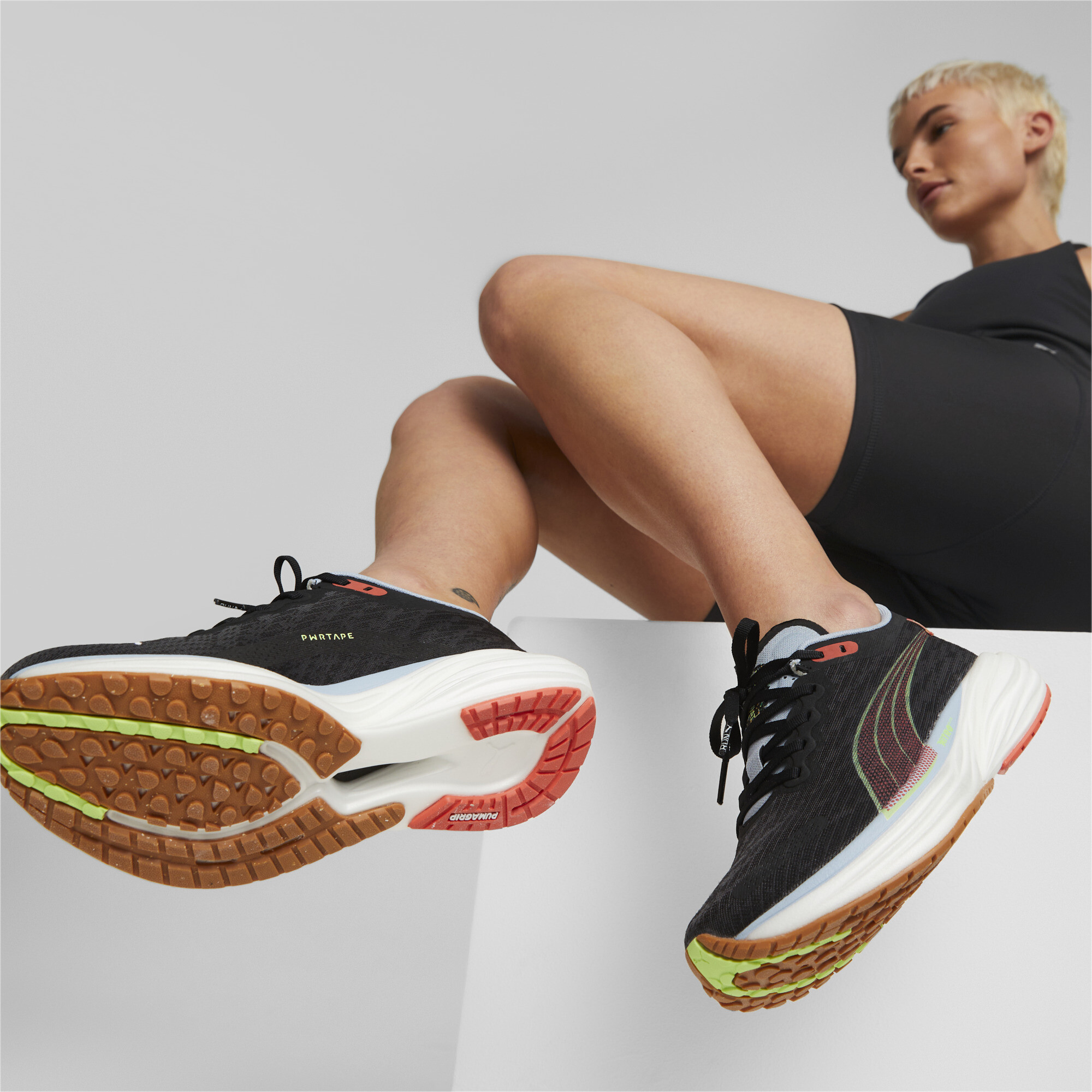 Women's PUMA X FIRST MILE Deviate NITRO 2 Running Shoes Women In Black, Size EU 37.5