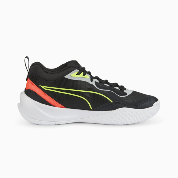 Playmaker Pro Basketball Shoes, Jet Black-Lime Squeeze, large-ZAF