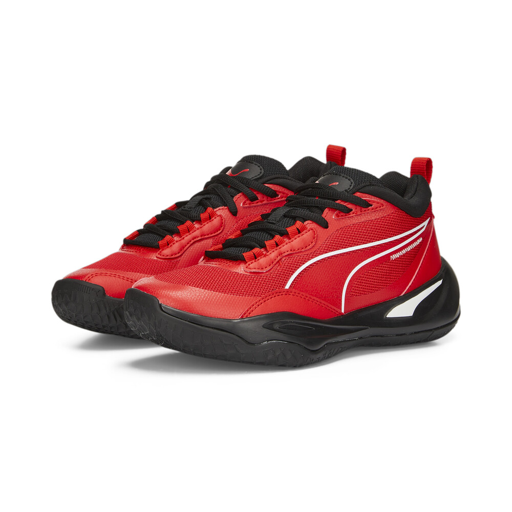 Playmaker Pro Basketball Youth Shoes | Red - PUMA