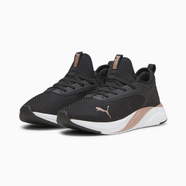 Softride Ruby Luxe Running Shoes Women, PUMA Black-Rose Gold, large-ZAF