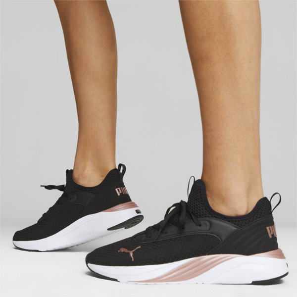 Softride Ruby Luxe Running Shoes Women, PUMA Black-Rose Gold, large-ZAF