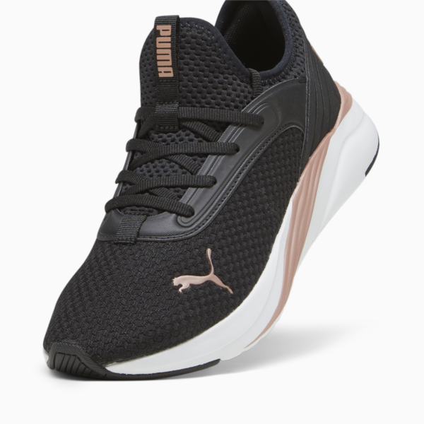 Softride Ruby Luxe Running Shoes Women, PUMA Black-Rose Gold, large-ZAF