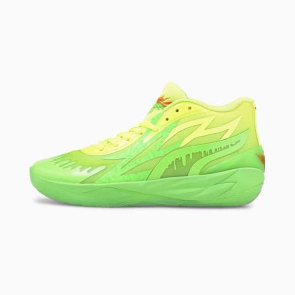 PUMA x NICKELODEON SLIME™ MB.02 Basketball Shoes, 802 C Fluro Green PES-Lime Squeeze, large-ZAF