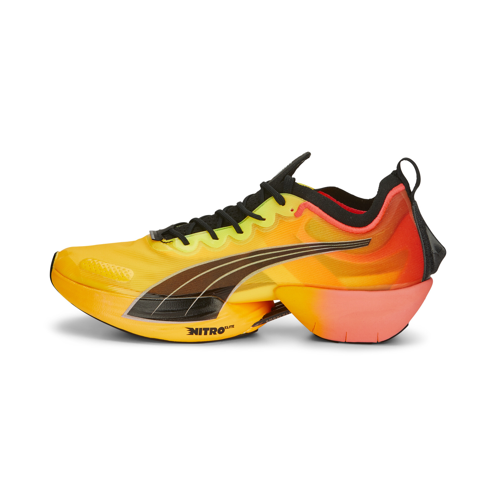  Puma Mens Deviate Nitro Elite Fireglow Running Sneakers Shoes  - Orange - Size 9 M