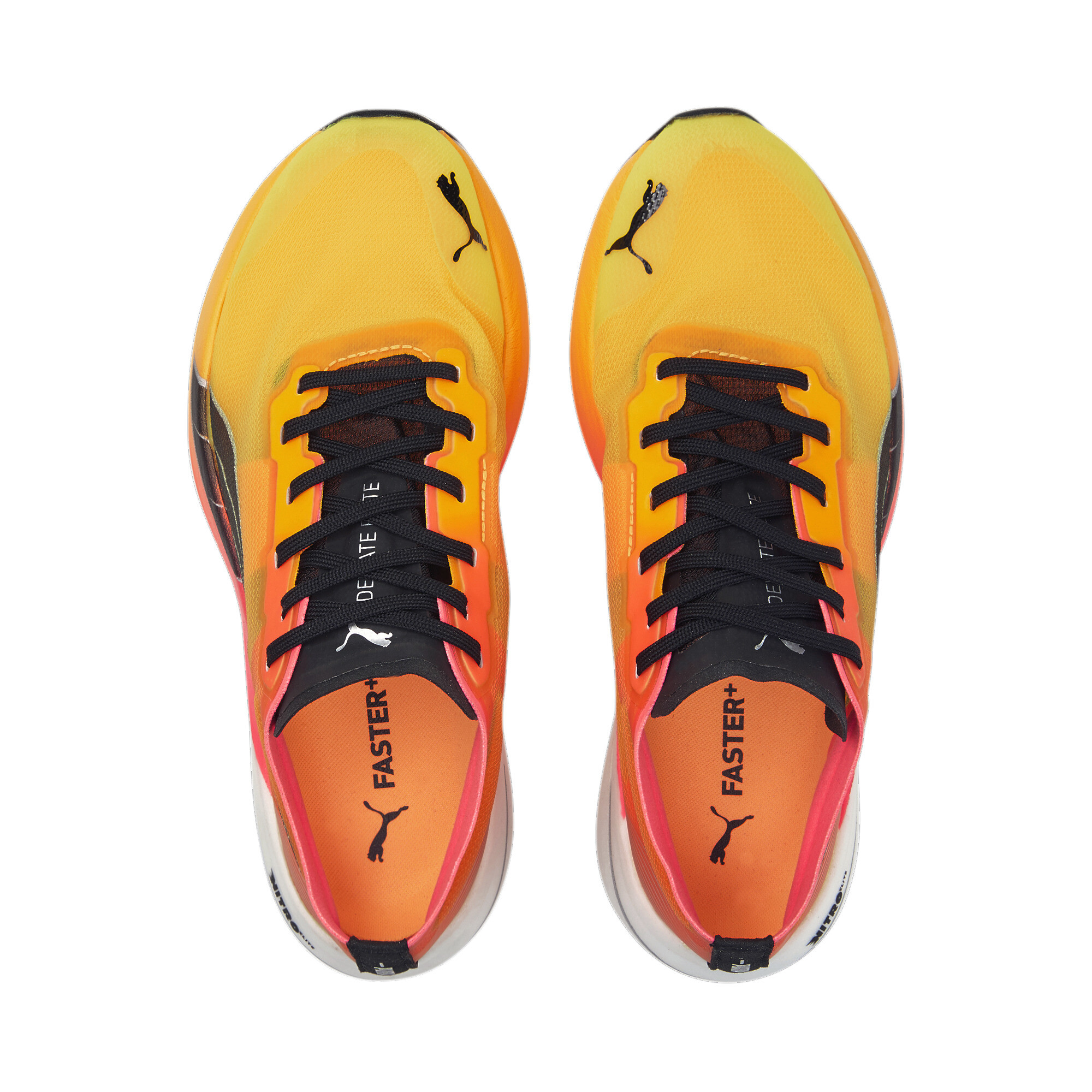 Women's PUMA Deviate NITRO Elite Fireglow Running Shoes Women In Orange, Size EU 40.5